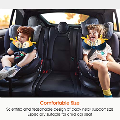  Kids Neck Travel Pillow, Remarkable Head Chin Neck Support U-Shaped Animal Pillows For Child, Toddlers – Relax And Sleep Soundly Anytime Anywhere