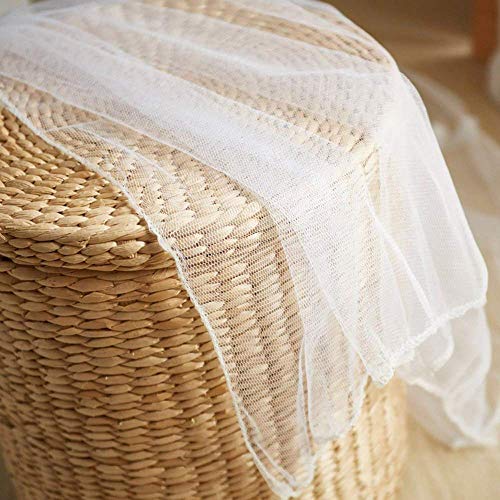  Mosquito Net For Bed, King Size Bed Canopy Hanging Curtain Netting, Princess Round Hoop Sheer Bed Canopy For All Kids Baby Cribs And Adult Beds Fit Twin, Full, Queen -White