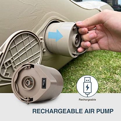  Auto Inflatable Couch, Air Mattress Sofa Bed With Portable Air Pump