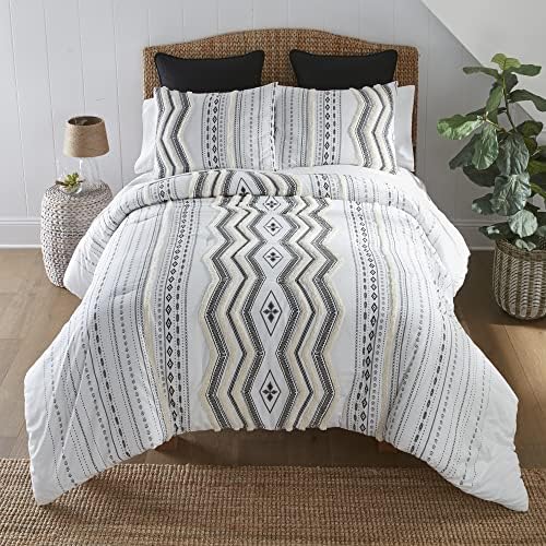  Queen Bedding Set - 3 Piece - Cordoba Contemporary Comforter Set With Queen Comforter And Two Standard Pillow Shams - Machine Washable