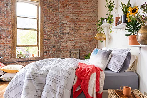  | Wren Bedding Collection | Modern Reversible Luxury Ultra Soft Comforter, All Season Premium 3 Piece Set, Design For Home Hotel Décor, Full/Queen, White