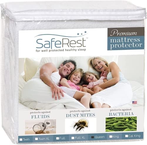  Mattress Protector – Queen - College Dorm Room, New Home, First Apartment Essentials - Cotton, Waterproof Mattress Cover Protector And Encasement