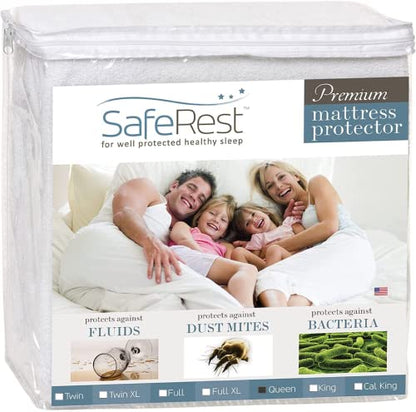  Mattress Protector – Queen - College Dorm Room, New Home, First Apartment Essentials - Cotton, Waterproof Mattress Cover Protector And Encasement