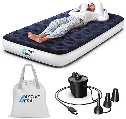  Luxury Camping Air Mattress With Built In Pump - Queen Air Mattress With USB Rechargeable Pump, Travel Bag - Air Mattress For Tent Camping