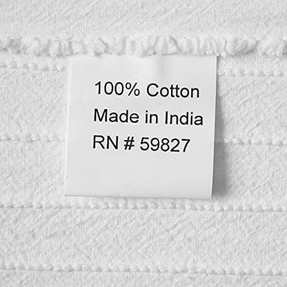  Channel Chenille Bedspread, Queen, White