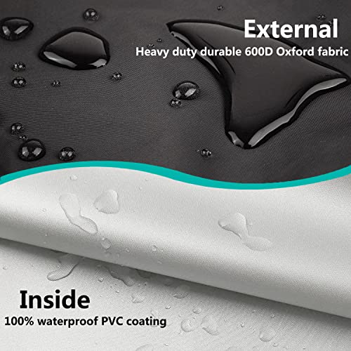  Folding Bed Storage Cover,Universal Waterproof Rollaway Bed Cover 39" L X 15" W X 44.8" H,Fits Twin Size 38-Inch Beds,600D Oxford Dustproof Protective Rollaway Bed Protector,Black.