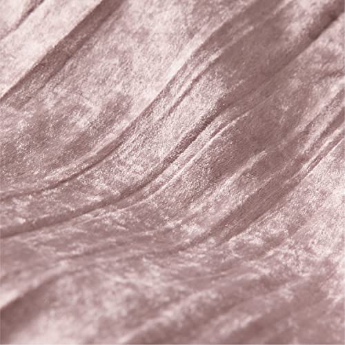  Bedsure Velvet Duvet Cover Set - Luxurious, Glossy Queen Duvet Cover Set, Pink Duvet Cover Queen With 2 Pillow Shams (Petal Pink, Queen, 90 X 90 Inches)