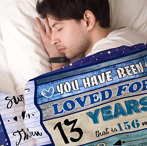  Julazy 13th Birthday Gifts For Girls Boys Blanket 50"X40", 13 Year Old Girl Boy Gift Ideas, Best Gifts For 13 Year Old Girl, Coolest Gifts For 13 Year Old Boy