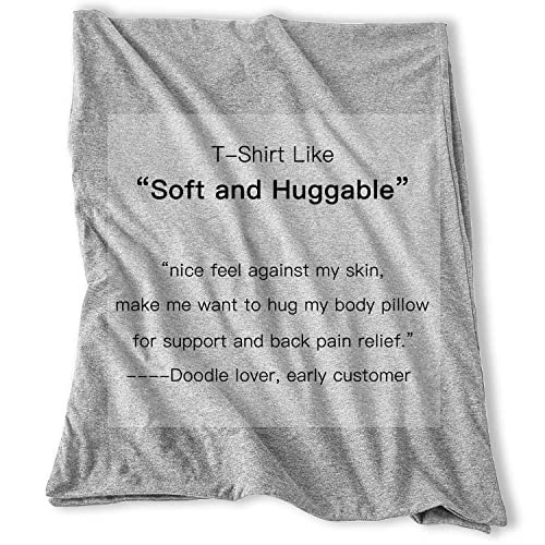  Body Pillow Cover Case 20x54 Inch, Soft Cotton Long Pillowcase With Zipper, Jersey, 20x54 Inch, Light Grey