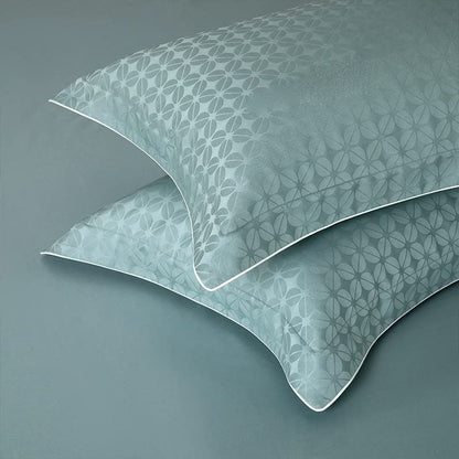  LEIGE Bedding Cotton Jacquard Sateen Four-Piece Villa Bedding Simple Skin-Friendly Soft Four-Piece Set (Color : E, Size : 200 * 230cm)