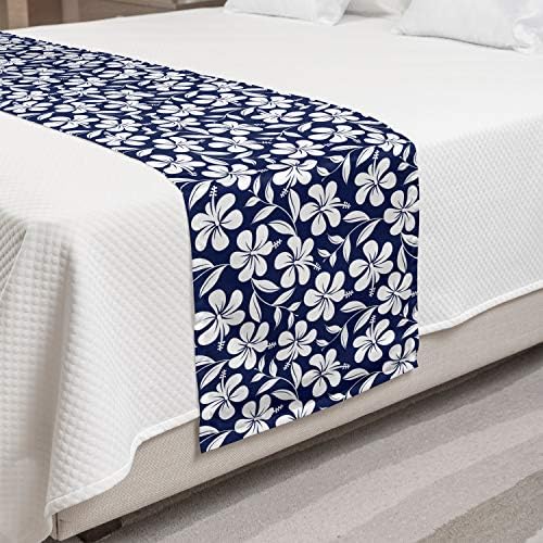  Ambesonne Nautical Bed Runner, Pastel Toned Sea Shell Starfish Mollusk Seahorse Coral Reef Motif Design, Decorative Accent Bedding Scarf For Hotels Homes And Guestrooms, Tan Turquoise White
