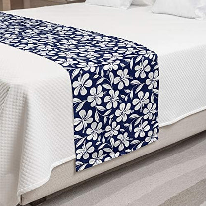  Ambesonne Nautical Bed Runner, Pastel Toned Sea Shell Starfish Mollusk Seahorse Coral Reef Motif Design, Decorative Accent Bedding Scarf For Hotels Homes And Guestrooms, Tan Turquoise White