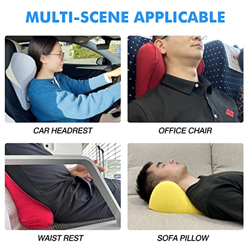  TKLoop Car Neck Support Pillow For Neck Pain Relief When Driving,Headrest Pillow For Car Seat With Soft Memory Foam(Grey)