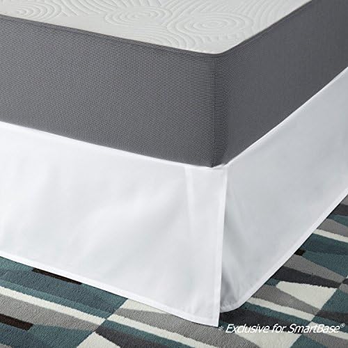  INUS SmartBase Bed Skirt / 18 Inch Drop / For Use With SmartBase / Easy On & Off Design, Twin