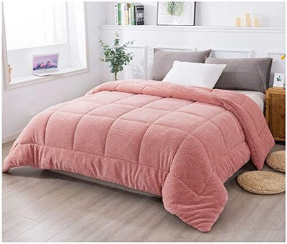  Luxury Plush Sherpa Comforter, Ultra Soft Cozy Reversible Fleece - Goose Down Alternative Fill, Machine Washable Bedding, Excalibur Grey, Twin/Twin XL Size