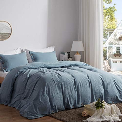  Queen Size Duvet Cover Set With Buttons Closure Olive Green, 3 Pieces Solid Color Ultra Soft Skin-Friendly Comforter Cover Set (1 Duvet Cover +2 Pillowcases)