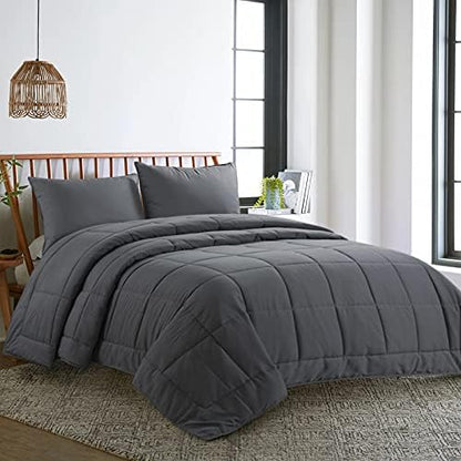  HOMBYS Ultra Soft Lightweight Viscose From Bamboo-Filled White Oversized King Comforter 120x120, Quilted Summer Down Alternative Comforter Duvet Insert, 8 Corner Ties