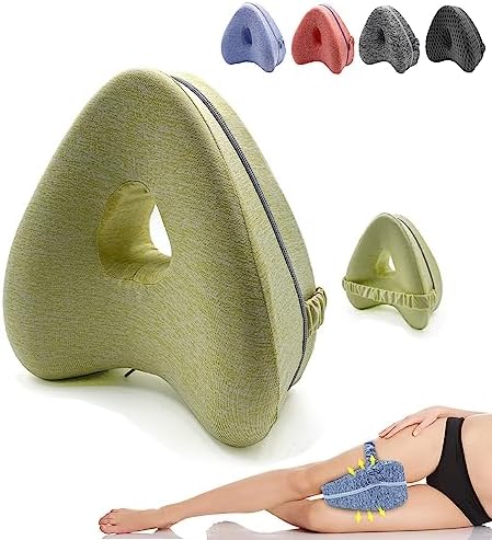  YiYLunneo Smoothspine Alignment Pillow - Relieve Hip Pain & Sciatica, Smooth Spine Alignment Pillow, Smoothspine Improved Leg Pillow For Sleeping Side Sleeper (Grey, 1PCS)