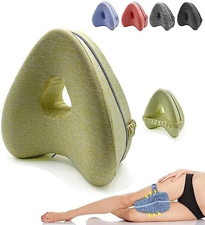  YiYLunneo Smoothspine Alignment Pillow - Relieve Hip Pain & Sciatica, Smooth Spine Alignment Pillow, Smoothspine Improved Leg Pillow For Sleeping Side Sleeper (Grey, 1PCS)