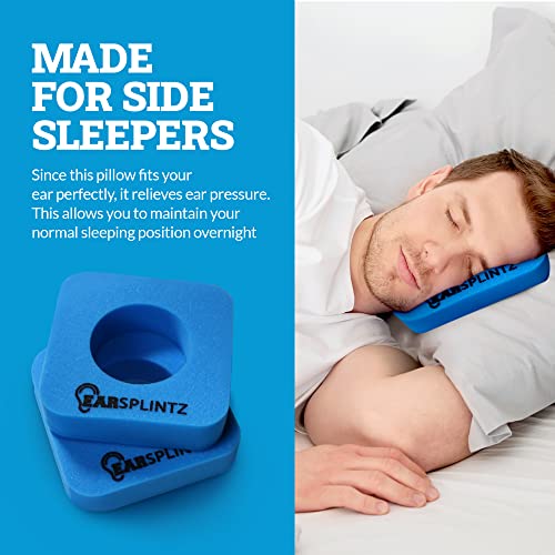  Easy Sleep Ear Pillow, No-Pain Foam Pillow For Sore Ears, Soft Support Ear Pillows For Side Sleepers