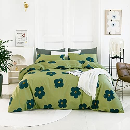  YuHeGuoJi Brown Plaid Duvet Cover Queen 100% Cotton White Gingham Duvet Cover 3 Pcs Set 1 Geometric Checkered Duvet Cover With Zipper Ties 2 Pillowcases Neutral Modern Gingham Grid Bedding Set Soft