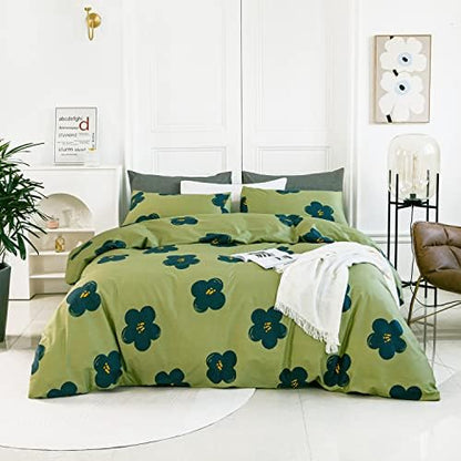  YuHeGuoJi Brown Plaid Duvet Cover Queen 100% Cotton White Gingham Duvet Cover 3 Pcs Set 1 Geometric Checkered Duvet Cover With Zipper Ties 2 Pillowcases Neutral Modern Gingham Grid Bedding Set Soft