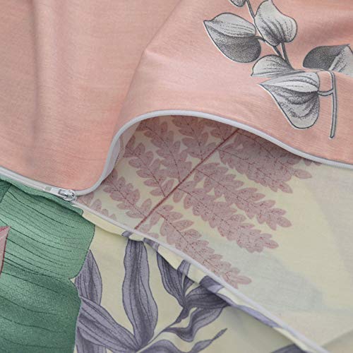 King Duvet Cover Set, 3pc Cotton Duvet Cover King Size 620 Thread Count, Soft King Cotton Duvet Cover, Colourful King Duvet Cover, Tropical Duvet Cover King Size, Wild Bloom