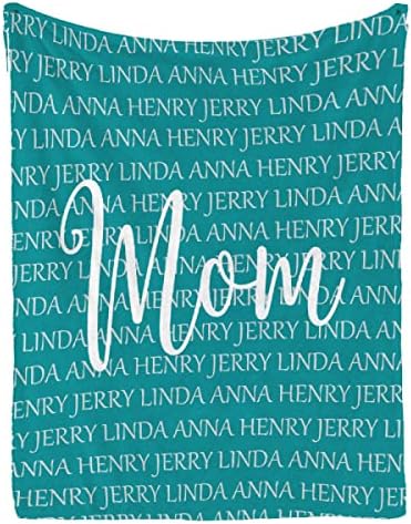  Ottoy Personalized Grandma Blanket Gifts For Grandma Custom Blanket For Grandma Customized Blanket For Grandma Birthday Gifts From Grandchildren, Nana Gifts, Valentines Day Gift 80"x60" For Adults
