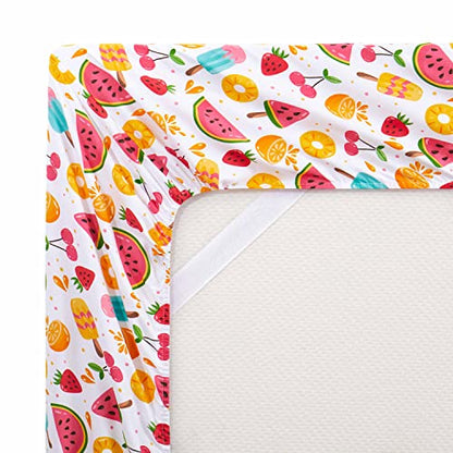  1500 Supreme Kids Bed Sheet Collection - Fun Colorful And Comfortable Boys And Girls Toddler Sheet Sets - Deep Pocket Wrinkle Free Soft And Cozy Bedding - Twin, Fruity Fun