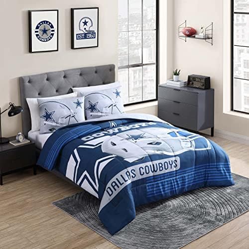  Sweet Home Collection NFL Bedding Comforter Set Officially Licensed Luxurious Down Alternative With Shams Team Print, Green Bay Packers, Twin/Twin XL