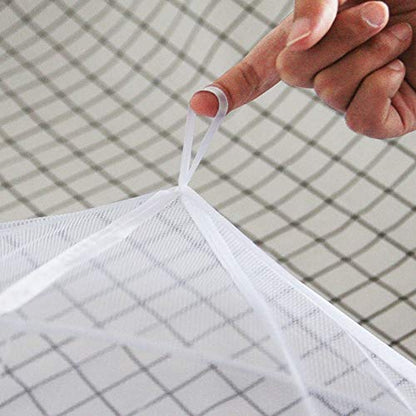  Mosquito Net For Bed, King Size Bed Canopy Hanging Curtain Netting, Princess Round Hoop Sheer Bed Canopy For All Kids Baby Cribs And Adult Beds Fit Twin, Full, Queen -White
