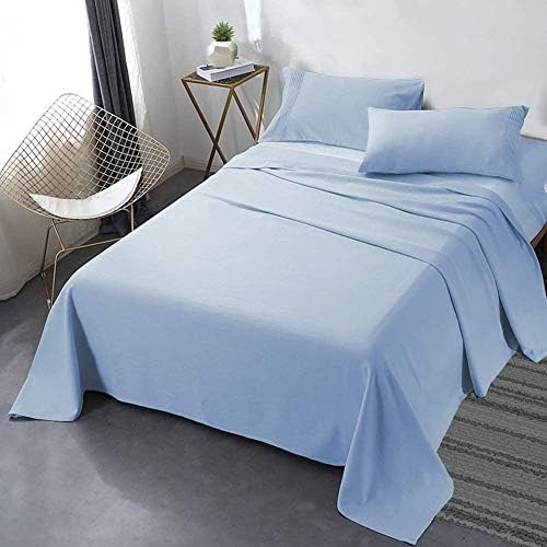  Queen Bed Sheet Set, 4pcs Bedding Sheets & Pillowcases, Soft Microfiber 1800 Thread Count 16" Deep Pocket Luxury Bed Sheets - Hypoallergenic, Wrinkle & Fade Resistant (Black)