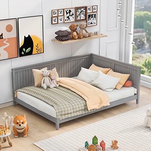  Merax Full Size Daybed, Wood Full Daybed Frame With Headboard, Full Size Sofa Bed, Perfect For Lounging, Sleeping Or Entertaining Guests, Espresso