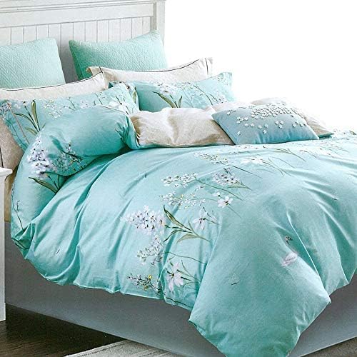  King Duvet Cover Set, 3pc Cotton Duvet Cover King Size 620 Thread Count, Soft King Cotton Duvet Cover, Colourful King Duvet Cover, Tropical Duvet Cover King Size, Wild Bloom