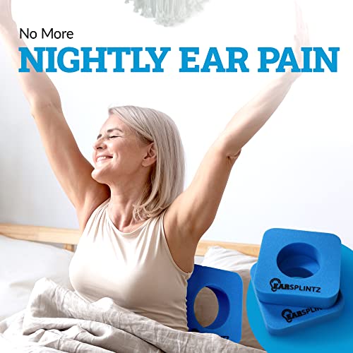  Easy Sleep Ear Pillow, No-Pain Foam Pillow For Sore Ears, Soft Support Ear Pillows For Side Sleepers