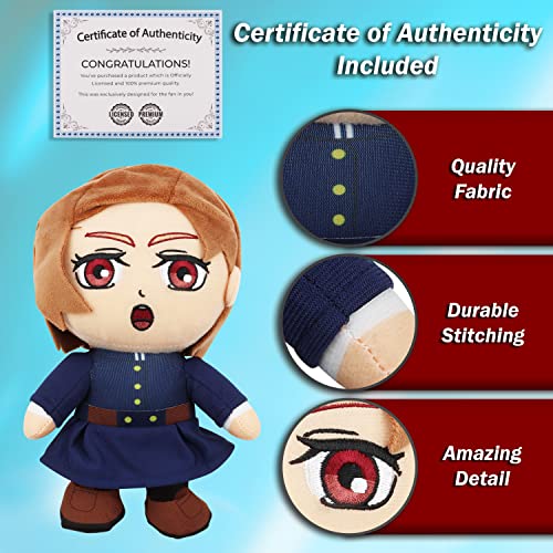  JUST FUNKY Jujutsu Kaisen Full Size Demon Corps Plush | 9” Tall | Featuring Nobara Kugisaka| Home Decor | Plush Pillow For 14+