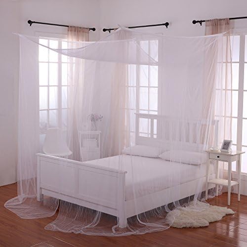 Fantasy Heavenly 4 Post Bed Canopy, White