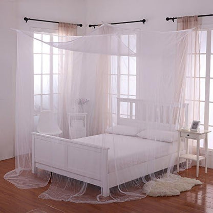 Fantasy Heavenly 4 Post Bed Canopy, White