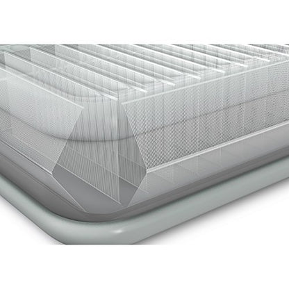 Intex Comfort Plush Elevated Dura-Beam Airbed With Built-In Electric Pump, Bed Height 22", Queen