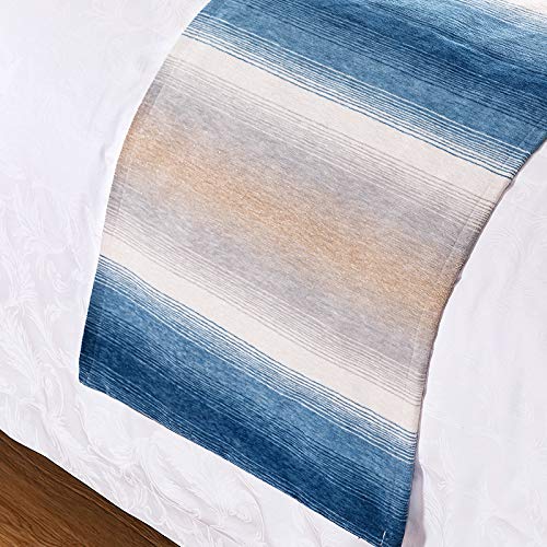  QFWMCW Modern Bed Runner Scarf Satin Jacquard Bed Runners & Scarves Hotel Decoration Bedspread With Pillow Bed Scarf For Foot Of Bed King