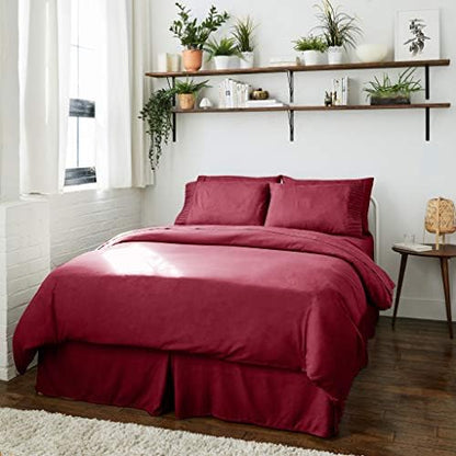  Queen Duvet Cover Set | Soft & Silky Duvet Cover Queen Set With Bamboo Woven Material | Cool & Breathable Comforter Cover With Zipper Closure | 3 Piece Set (Queen, Navy Blue)