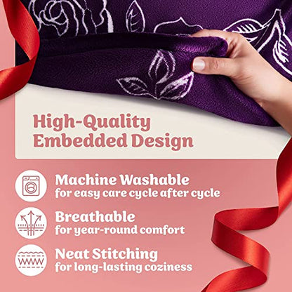  Gifts For Girlfriend, To My Girlfriend Blanket, Romantic Gifts For Her, Girlfriend Gifts, Gifts For Girlfriend, Love Gifts For Her, Gift For Girlfriend, I Love You Throw Blanket 65" × 50" (Purple)