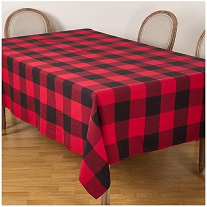  Occasion Gallery Black 3-Piece Holiday Buffalo Plaid (King Size) Duvet Cover (Filling NOT Included) Set 104" X 94" Rectangular, 100% Cotton
