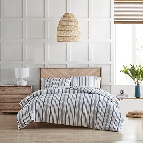  - King Duvet Cover Set, Cotton Sateen Bedding With Matching Shams, Elegant Home Decor (Conrad Grey, King)