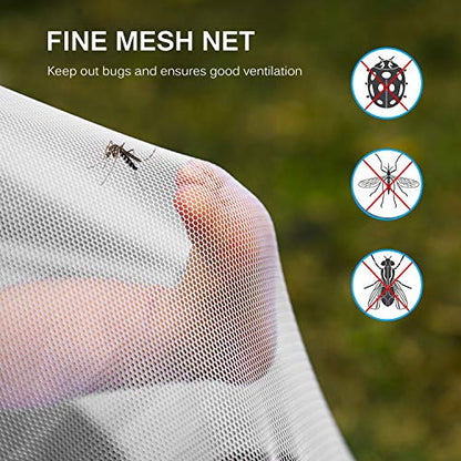  Mosquito Net Bed Canopy For Girls, Elegant Canopy Bed Curtains From Ceiling, Easy To Install, Dome Mosquito Netting For Single To Adult Size Beds, Home & Camping Use, White