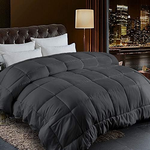  Comforter Queen Size White All Season Reversible Down Alternative Duvet Insert With Corner Tabs - Quality Winter Warm Soft Comforter (White,Queen,88"x88")