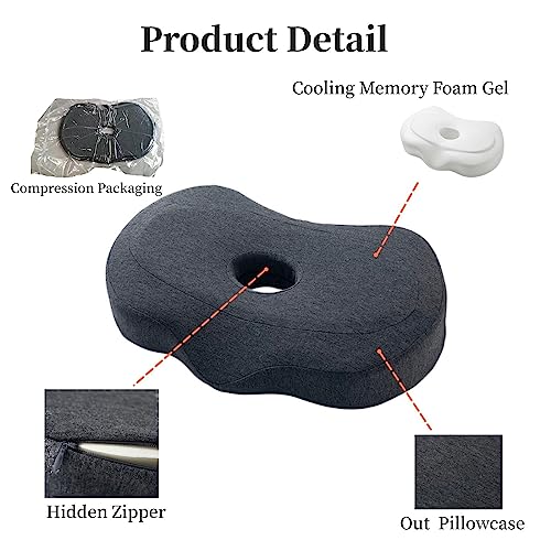  ZOYEPIN Ear Pillow|Memory Foam Piercing Pillow With An Ear Hole For CNH And Ear Pain Ear Inflammation Pressure Sores|Piercing Pillow For Side Sleepers|Ear Piercing Protection|Support Earplugs|Blue