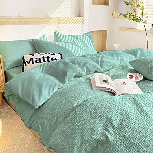  Nanko Seersucker King Comforter Set Black 3 PC All Season Reversible Down Alternative Quilted Duvet Insert, Microfiber Filling, Luxury Hotel Quality Bedding Sets In A Bag, Size 90 X 104 Inch