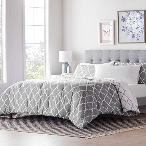  INENSPA All Season Hypoallergenic Down Alternative Microfiber Comforter, Oversized Queen, Dark Gray
