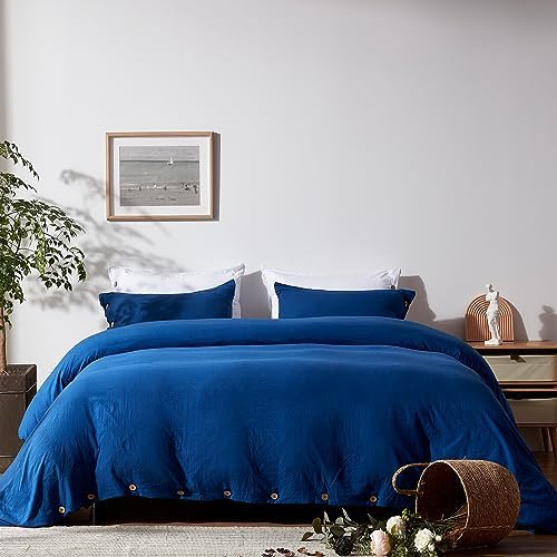  NexHome Burnt Orange Duvet Cover Sets King Size 3 Piece Double Brushed Microfiber King Duvet Cover With Button Closure & Corner Tie 1 Breathable And Soft Duvet Cover 104x90 Inches + 2 Pillow Shams